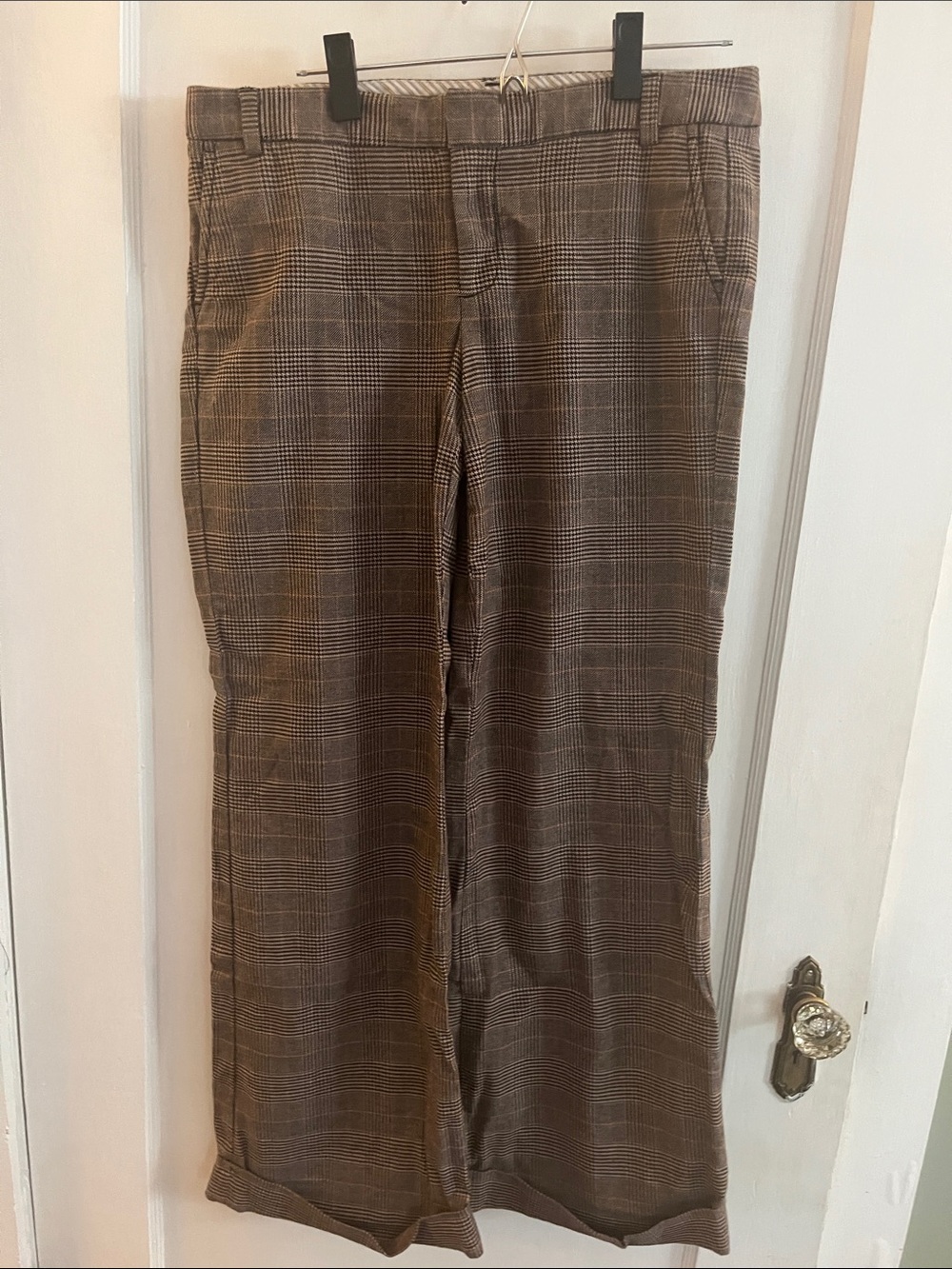 GAP Wide-Leg Plaid Pants (Women’s 10)